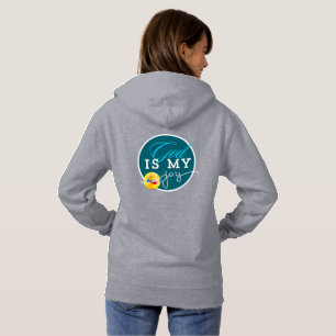 Pull À Capuche Dieu est ma joie Christian Basic Dark T-Shirt Swea