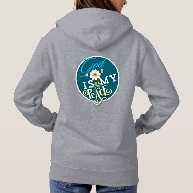 Pull À Capuche Dieu est mon chrétien de paix (Dos)