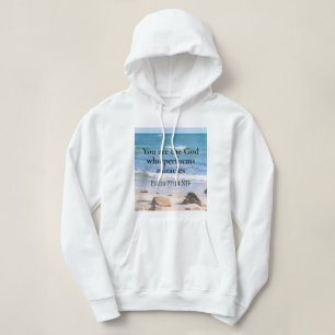 Pull À Capuche Dieu qui exécute Miracles Ocean Blue Bible Verse