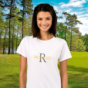 Pull À Capuche do-it-yourself Monogramme & Nom, Texte Gold & Grey