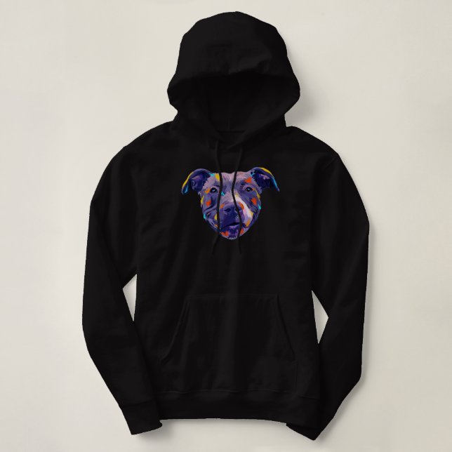 Pull À Capuche Doggie Propriétaire de chien animal de compagnie A (Design devant)