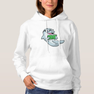 Pull À Capuche Dolphin Nerd avec lunettes et livre