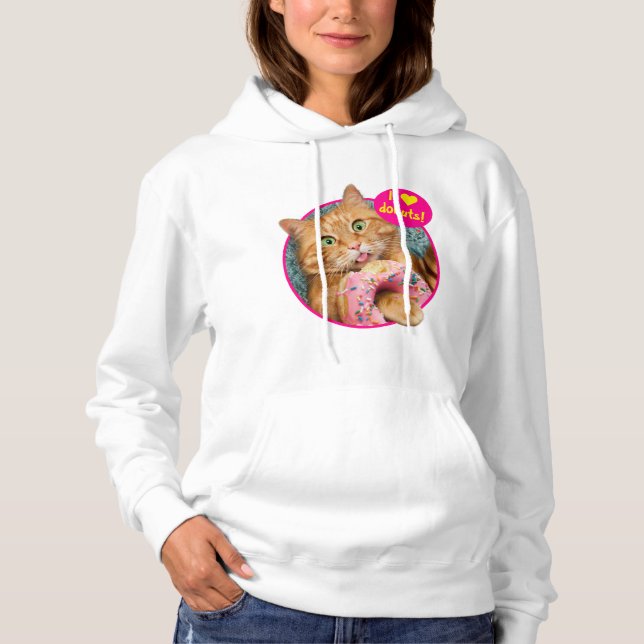 Pull À Capuche Donateur mangeant des chats (Devant)