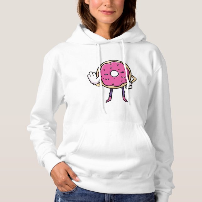 Pull À Capuche Donut dit non (Devant)