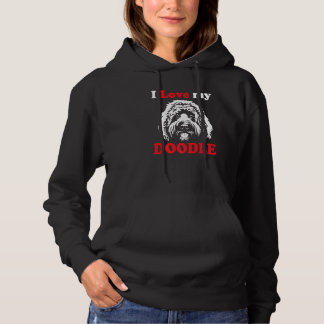 Pull À Capuche Doodle Doodle Dog J'Aime Mon Doodle