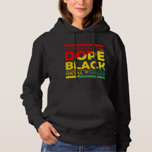 Pull À Capuche Dope noir travailleur social Amer africain