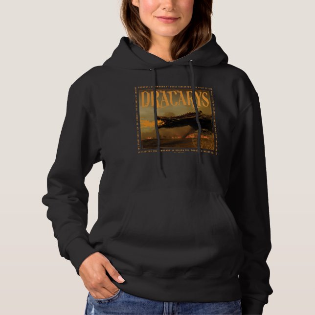 Pull À Capuche "Dracarys" Drogon Breathing Fire Graphic (Devant)