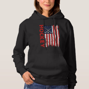Pull À Capuche Drapeau Américain Hockey USA Frisbee Patriotique 4