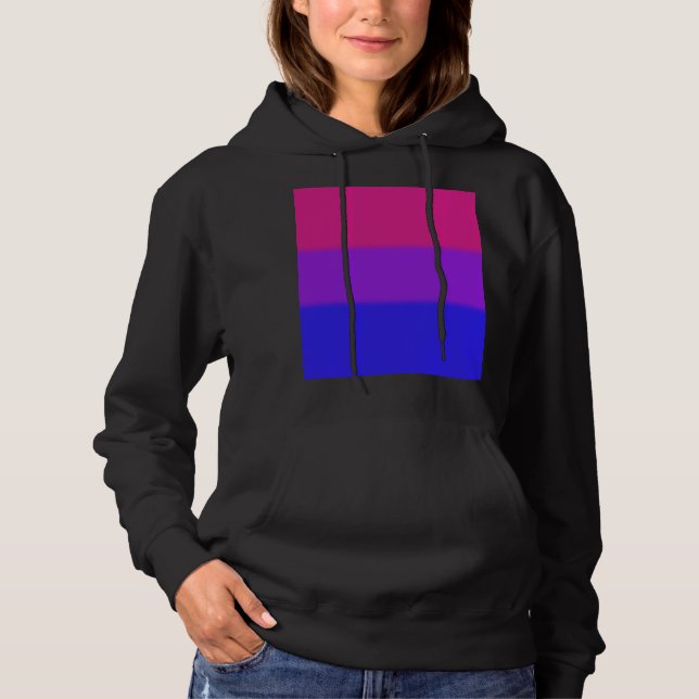 Pull À Capuche Drapeau bisexuel de fierté de Falln (Devant)