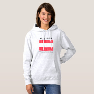 Pull À Capuche Drapeau de l'Autriche