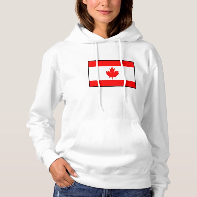 Pull À Capuche Drapeau du Canada (Devant)