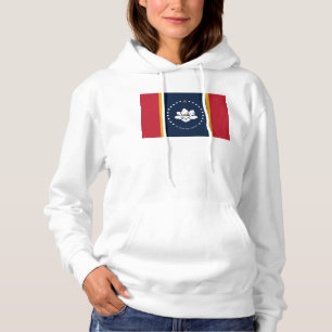 Pull À Capuche Drapeau du Mississippi - Nouveau Drapeau de Magnol