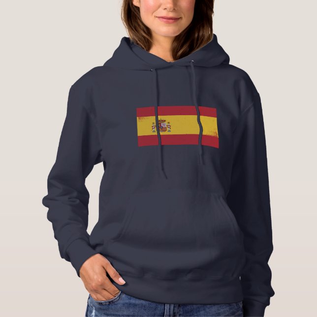 Pull À Capuche Drapeau Espagne (Devant)