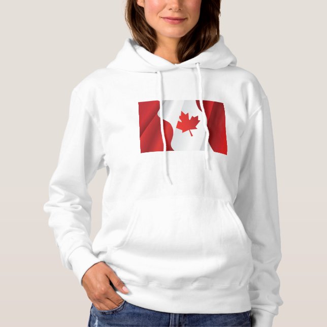 Pull À Capuche Drapeau Maple Leaf Canada (Devant)