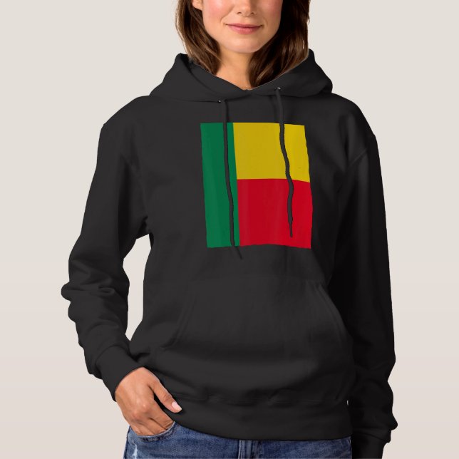 Pull À Capuche Drapeau national Bénin (Devant)