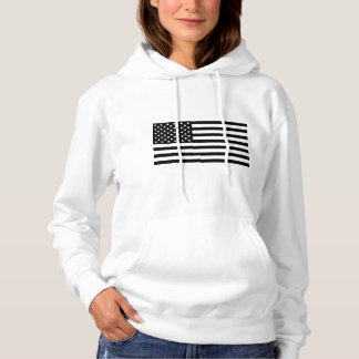 Pull À Capuche Drapeau noir américain