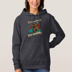 Pull À Capuche Drôle de motivation de course de Bigfoot