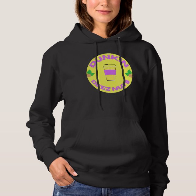 Pull À Capuche Dunkin Deez Nuts Par Merch Denisaev9rt (Devant)
