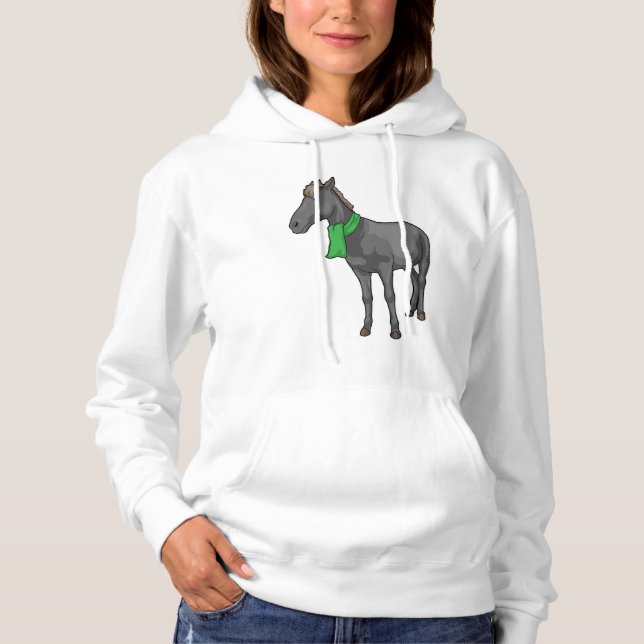 Pull À Capuche Écharpe de cheval (Devant)