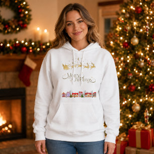 Pull À Capuche Écharpes blanches pour femmes