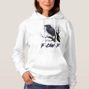 Pull À Capuche Echos de la nuit : "F-CAW-F" Mystic Raven Crop