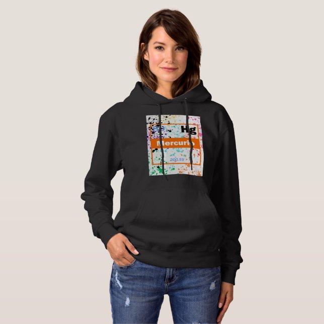 Pull À Capuche Éclaboussure de métal liquide (Devant entier)