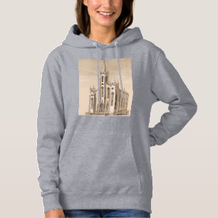 Pull À Capuche Église Saint-Nicolas de New York croquis vintage