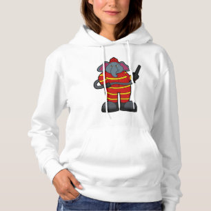 Pull À Capuche Elephant comme pompier avec tuyau