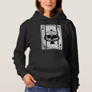 Pull À Capuche Emo Gothique Et Punk Ace de Spades Poker Jeu