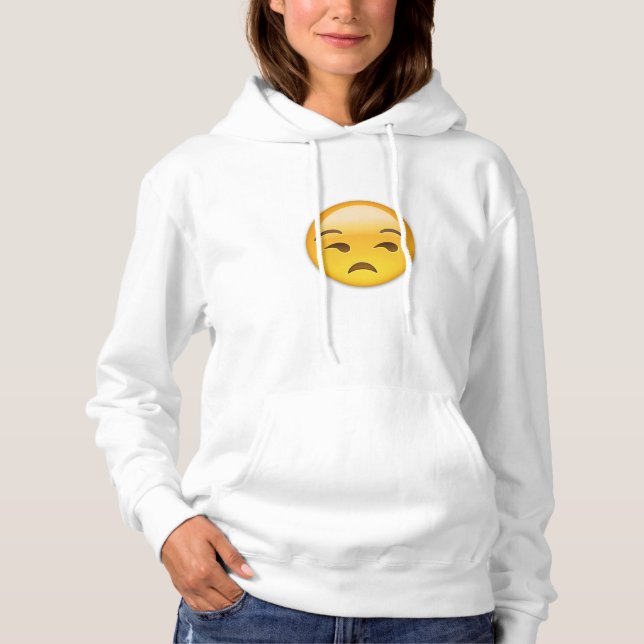 Pull À Capuche Emoji Visage Inamusant (Devant)
