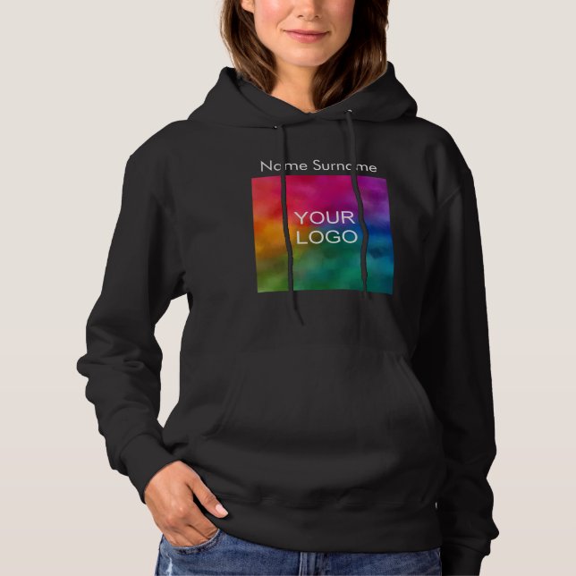 Pull À Capuche Employé Entreprise Logo d'entreprise Femme (Devant)
