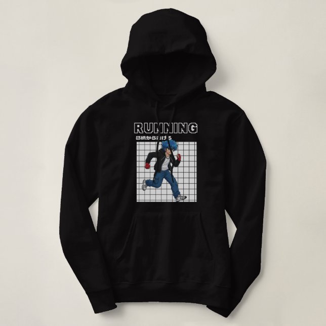 Pull À Capuche En course (Design devant)