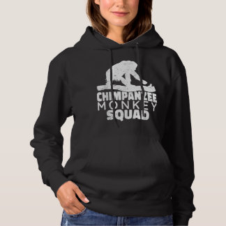 Pull À Capuche Équipe de singe chimpanzé Primates vintag chimpanz