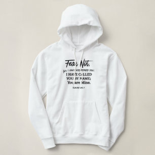 Pull À Capuche Ésaïe 43:1 N'ayez pas peur, j'ai Rachetée Texte No
