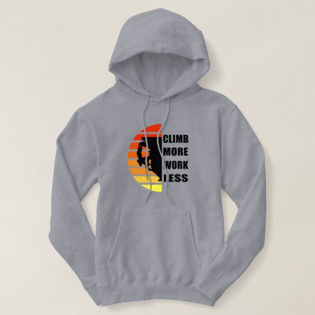 Pull À Capuche Escalade rock motivationnelle disant (Design devant)