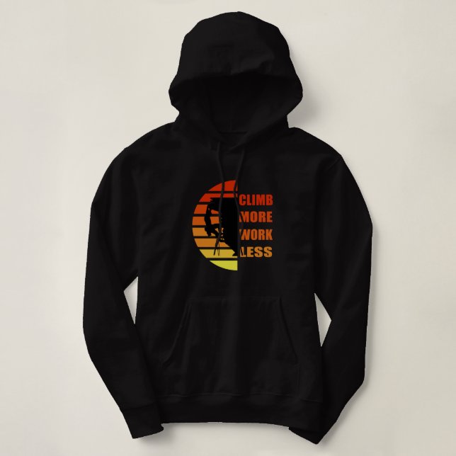 Pull À Capuche Escalade rock motivationnelle disant (Design devant)