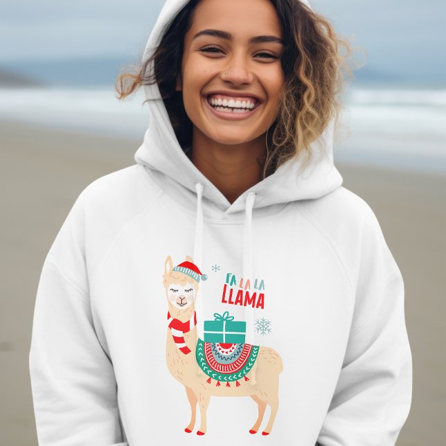 Pull À Capuche Fa La Llama | Noël (Créateur téléchargé)