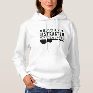 Pull À Capuche Facilement Distrait Par Les Guitares