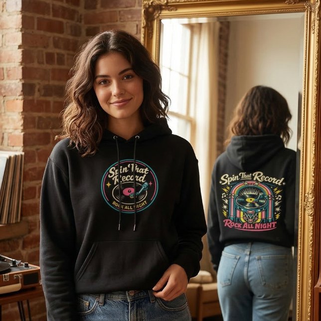 Pull À Capuche Fais Tourner Ce Disque (Créateur téléchargé)