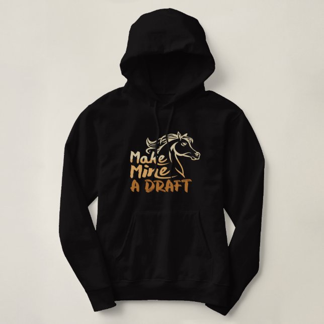 Pull À Capuche Faites De Moi Un Amoureux Du Cheval Équestre Drôle (Design devant)