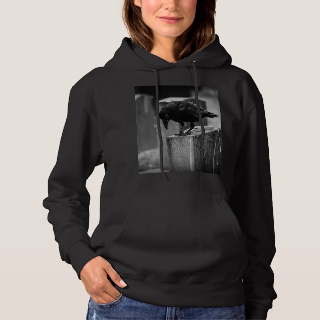 Pull À Capuche Falln Cemetery Crow (Devant)