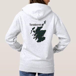 Pull À Capuche Farquharson Clan Badge & Tartan avec devise