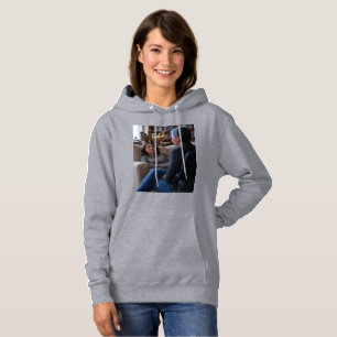 Pull À Capuche Fascination Pour Les Canards femme gris à capuche