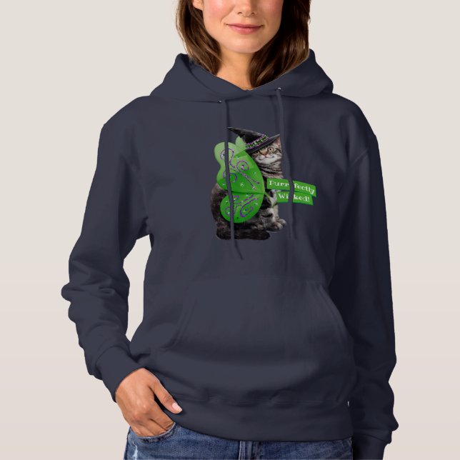 Pull À Capuche Fée de sorcière de Kitten (Devant)