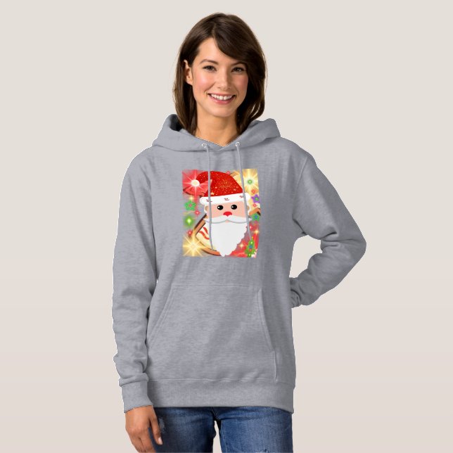 Pull À Capuche Feliz Navidad (Devant entier)