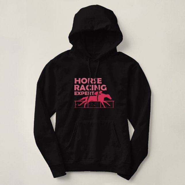 Pull À Capuche Femme Drôle Cheval Course Derby Jour Chevaux Amour (Design devant)