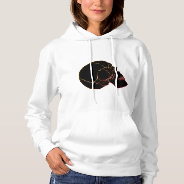 Pull À Capuche Femme Sweatshirt du crâne (Devant)
