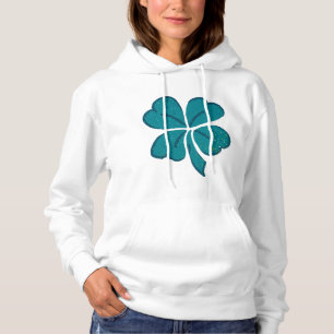 Pull À Capuche Fermoir Shamrock Lucky Vert Saint Patrick`s Day
