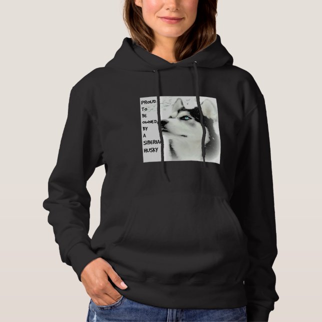 Pull À Capuche Fière Sibérie Husky (Devant)