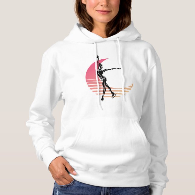 Pull À Capuche Figure Patineuse (Devant)
